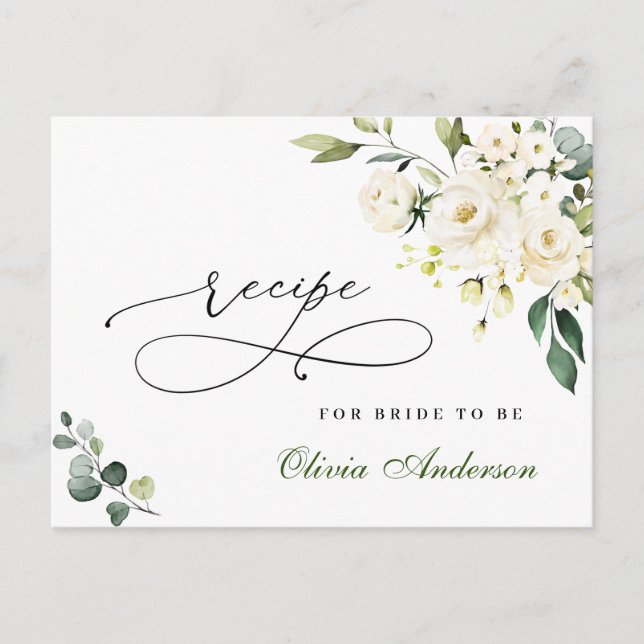 Cartão Postal Placa de Receita do Chá de panela Eucalyptus de Ro (Frente)