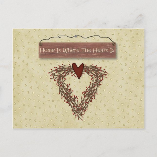 Cartão Postal Placa de receita doméstica (Frente)