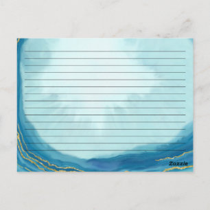 Cartão Postal Placa de receitas da família de chás de panela - A