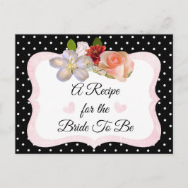 Cartão Postal Placa de recepção rosa-pino preto e Rosa Dourado