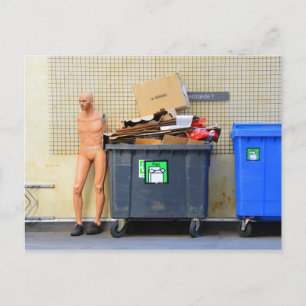 Cartão Postal Placa de reciclagem em Copenhague