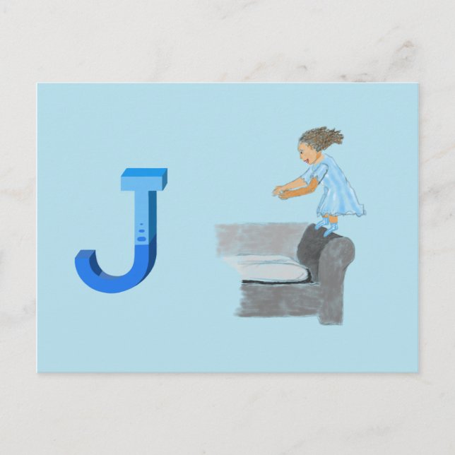 Cartão Postal Placa de salto (Frente)