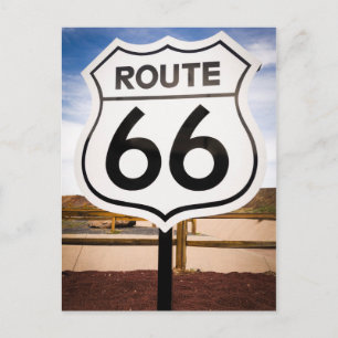 Cartão Postal Placa de sinalização da Rota 66, Arizona
