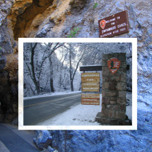 Cartão Postal Placa do Monumento Nacional da Caverna Timpanogos