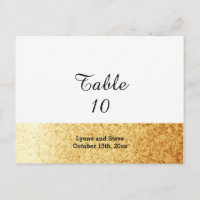 Placa Dourada de Mesa com brilho inverso