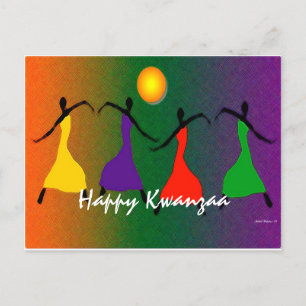 Cartão Postal Placa Kwanzaa Feliz