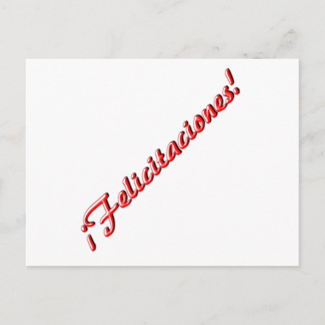 Cartão Postal placa parabéns (Frente)