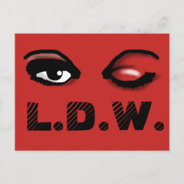 CARTÃO POSTAL PLACA PISCAR OS OLHOS DE DISTÂNCIA LONGA