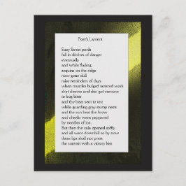 Cartão Postal Placa Poem de Fazenda engraçada nº 2