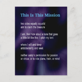 Cartão Postal Placa Poem de Fazenda engraçada nº 9