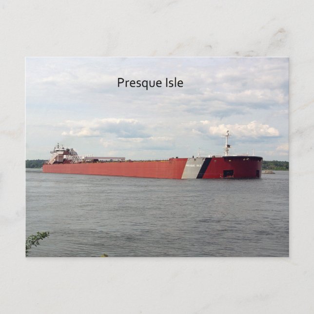 Cartão Postal Placa Posta Isle Presa (Frente)