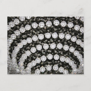 Cartão Postal Placa Postada Crystal Chandelier