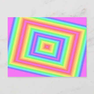 Cartão Postal Placa Postada Infinity Rosa