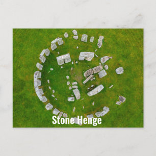 Cartão Postal Placa Postada Stone Henge