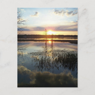 Cartão Postal Placa Postada Sunset 172 Florida