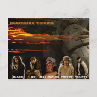 Cartão Postal Placa Postada Totem Sul