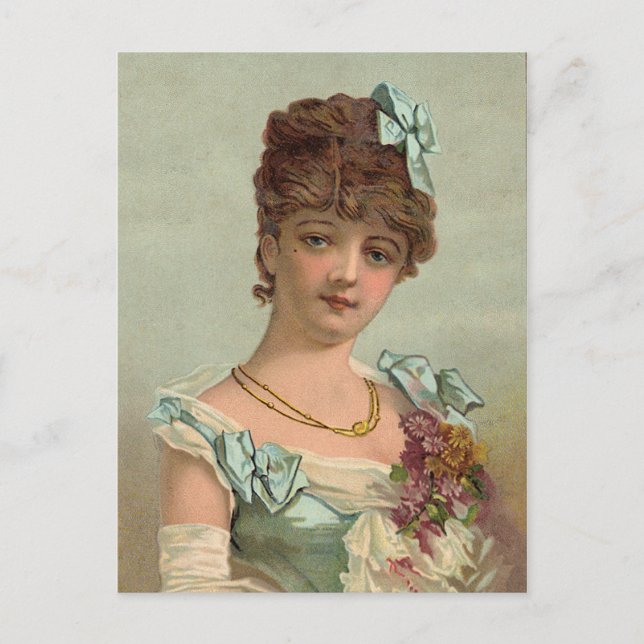 Cartão Postal Placa Postada Vintage (Frente)