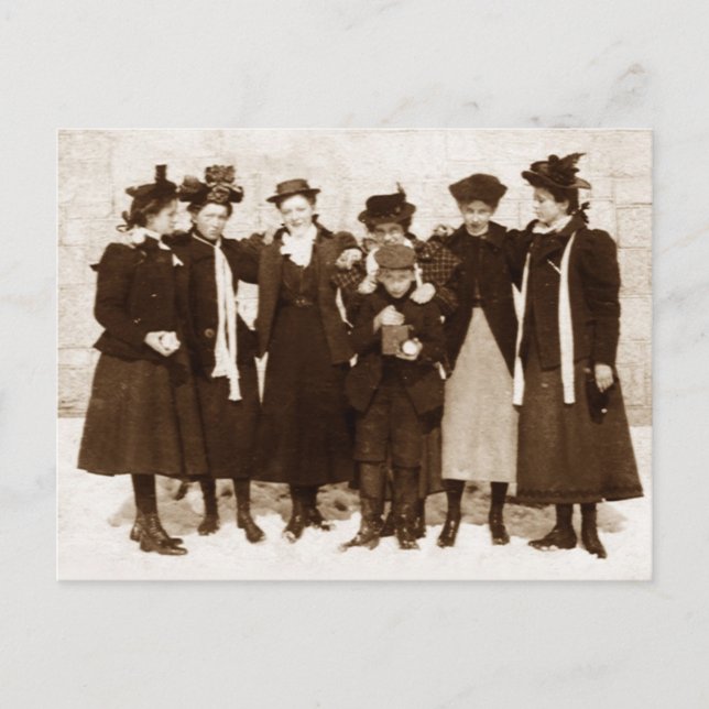 Cartão Postal Placa Postada Vintage (Frente)