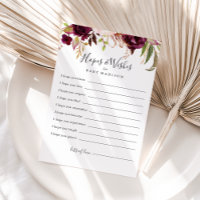 Placa Rustic Boho Floral Chá de fraldas Esperança