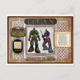 Cartão Postal Placa Titan