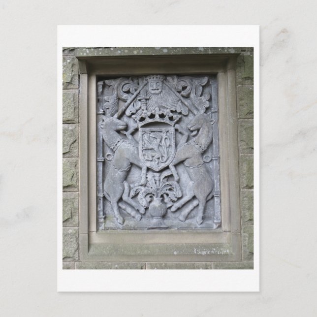 Cartão Postal Placa Unicorn (Frente)