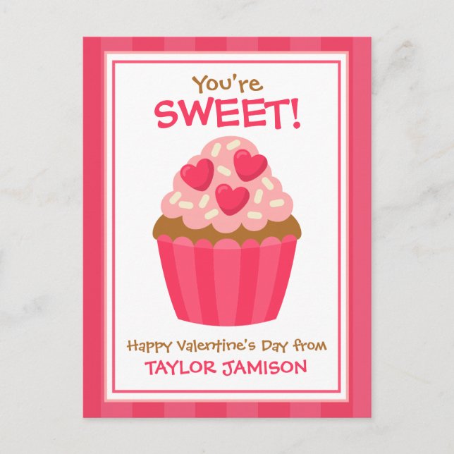 Cartão Postal Placas de Dia de os namorados Personalizadas do Cu (Frente)