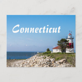 Cartão Postal Placas de farol de Connecticut