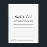 Cartão Postal Placas de Lista de baldes<br><div class="desc">Essas placas de lista de baldes são a atividade perfeita para uma recepção de casamento ou chá de panela. O sinal da Lista de baldes é vendido separadamente.</div>