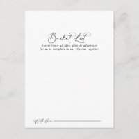 Placas de Lista de Baldes de Caligrafia Idílica