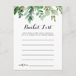 Cartão Postal Placas de Lista de Baldes de Folietos Eucalyptus V