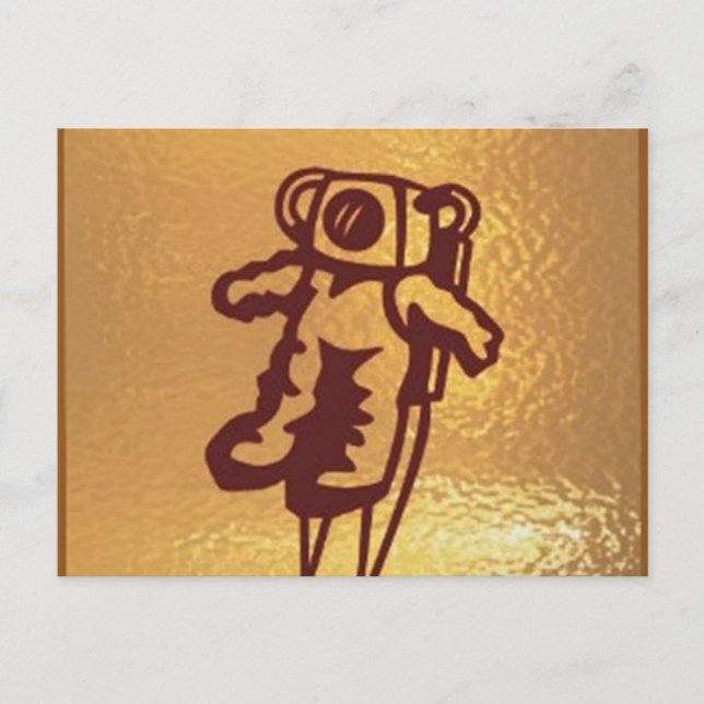 Cartão Postal Placas de posto Designs gráficos fotos em símbolos (Frente)