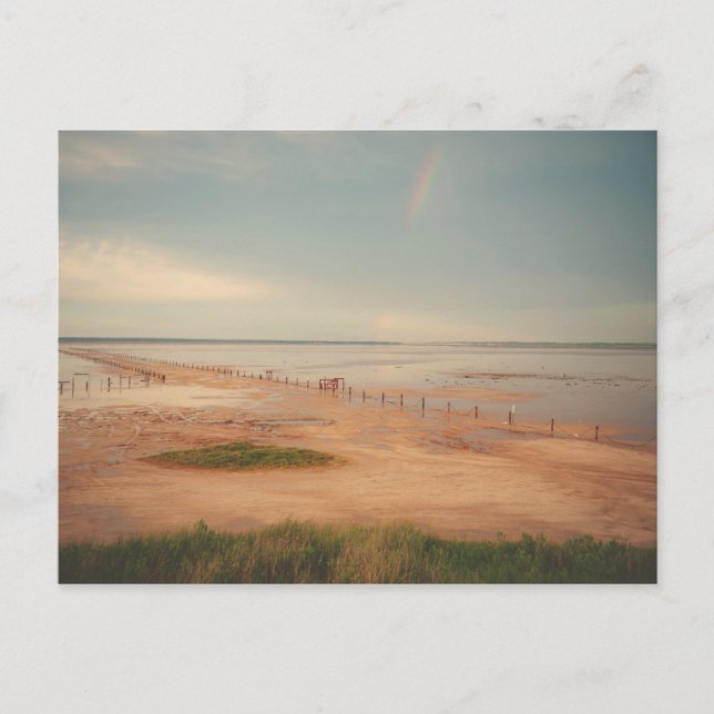 Cartão Postal Placas de Sal de excelente Sunset (Frente)