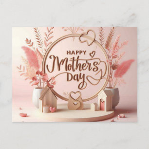 Cartão Postal Placas de saudação de Dia de as mães felizes