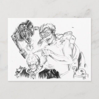 Cartão Postal Placas postadas do Skillustrator Mad