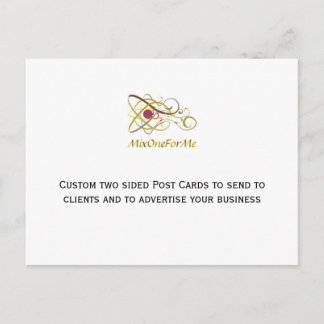 Cartão Postal Placas Postadas lado a lado personalizadas