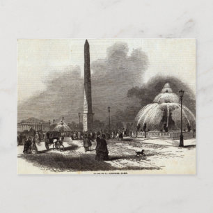 Cartão Postal Place de la Concorde, Paris