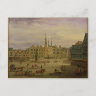 Cartão Postal Place de L'Hotel de Ville, Cambrai, c.1780