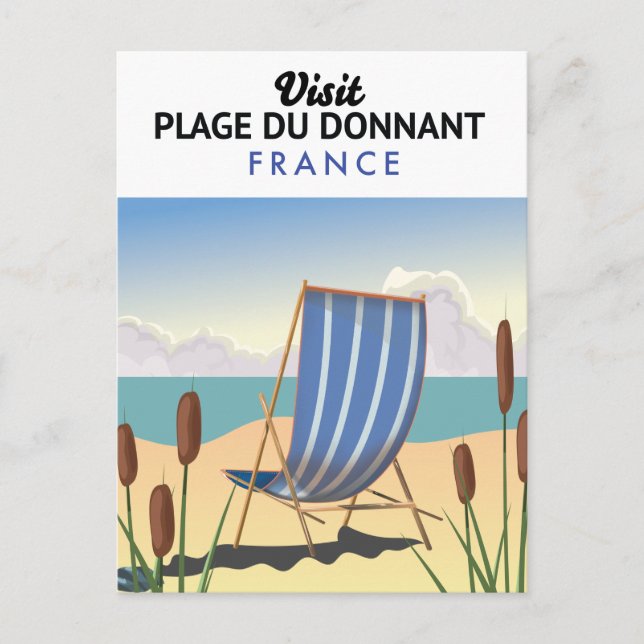 Cartão Postal Plage du Donnant França (Frente)
