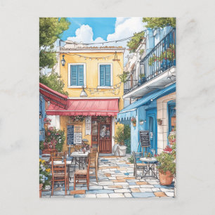 Cartão Postal Plaka, Grécia de Viagem de Atenas