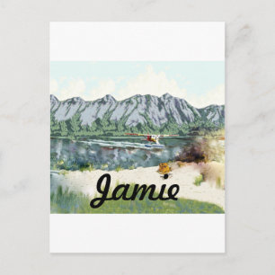 Cartão Postal Planador E Viagem De Pesca Do Alaska Bush