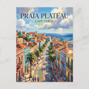 Cartão Postal Planalto da Praia Cabo Verde