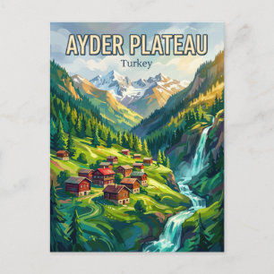 Cartão Postal Planalto de Ayder Turquia