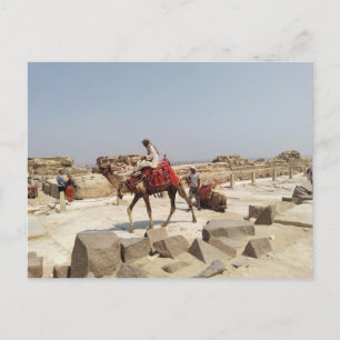 Cartão Postal Planalto de Giza perto das pirâmides