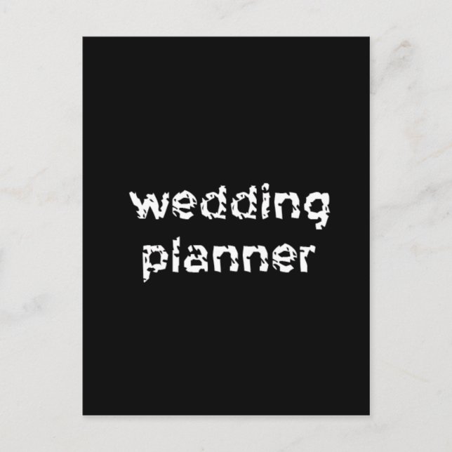 Cartão Postal Planejador de Casamento (Frente)