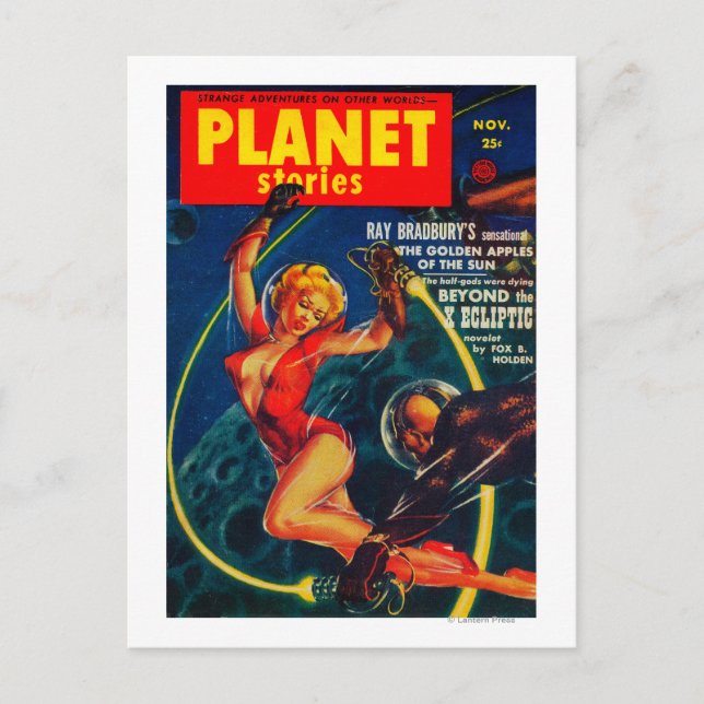 Cartão Postal Planet Stories Magazine Cobrir 2 (Frente)
