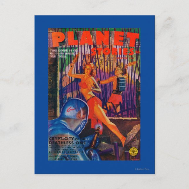 Cartão Postal Planet Stories Magazine Cobrir 3 (Frente)