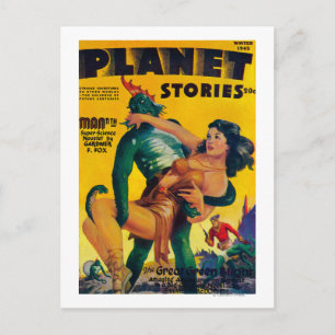 Cartão Postal Planet Stories Magazine Cobrir 4