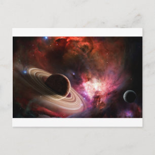 Cartão Postal Planeta da Nebula da Arte Espacial