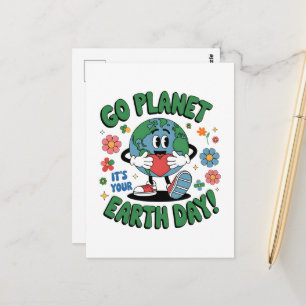 Cartão Postal Planeta Fofo Vai É Seu Dia da Terra 2026