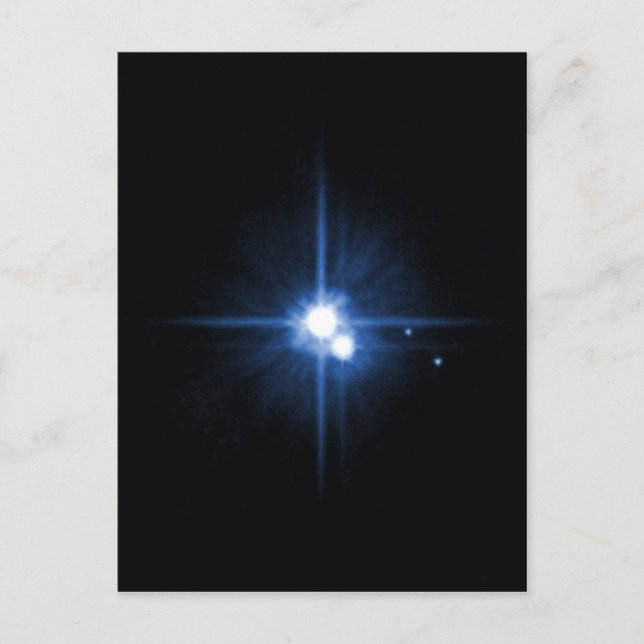 Cartão Postal Planeta Plutão lua Caronte NASA (Frente)